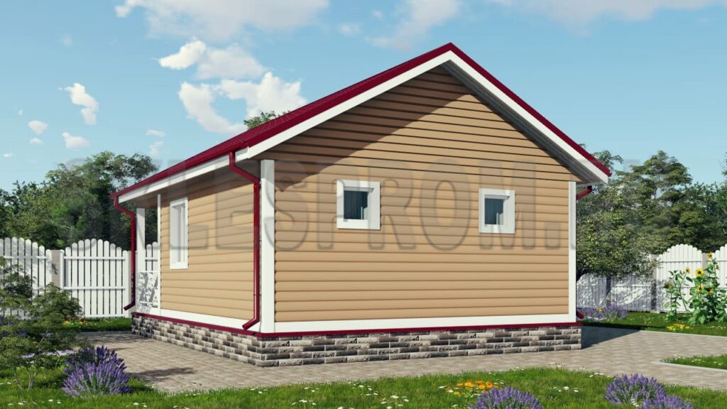Каркасная баня 6×8 Б23