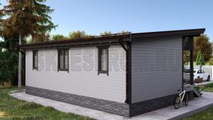 Каркасный дом 6.5×10 Д33