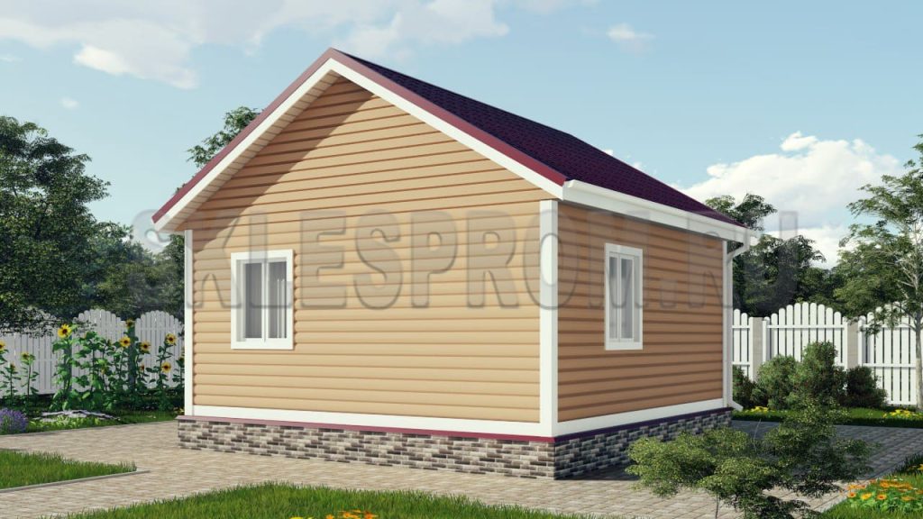 Каркасный дом 6×6 Д1