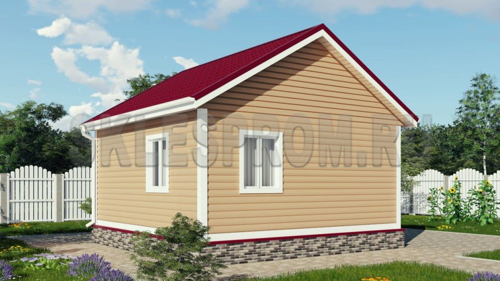 Каркасный дом 6×6 Д1