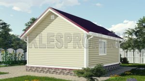 Каркасный дом 6×7.5 Д2