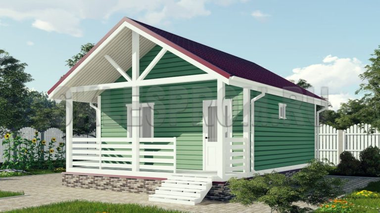 Каркасный дом 6×8 Д3