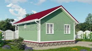 Каркасный дом 6×8 Д3