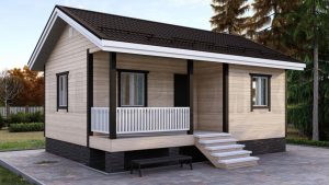 Каркасный дом 6×8 Д32