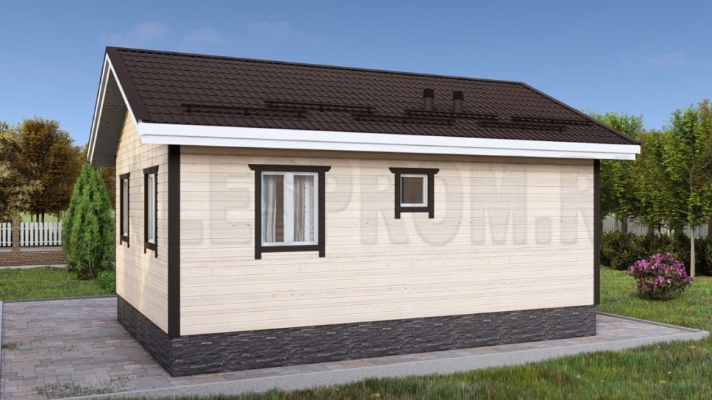 Каркасный дом 6×8 Д32