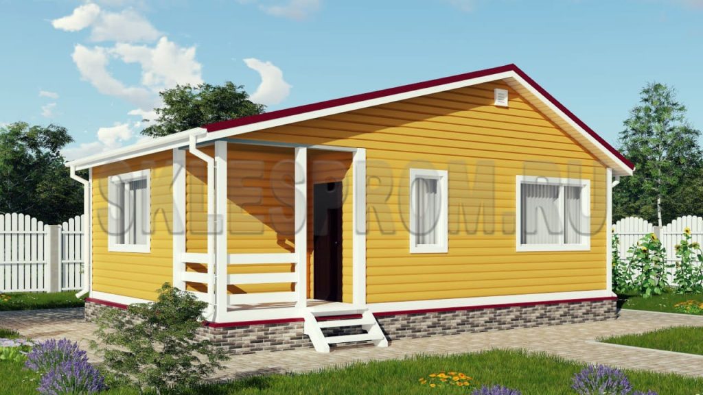 Каркасный дом 6×9 Д22