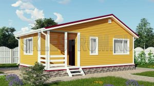 Каркасный дом 6×9 Д22