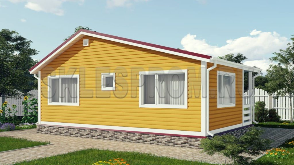 Каркасный дом 6×9 Д22