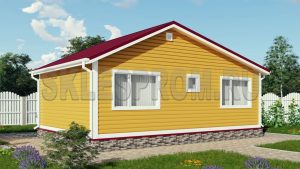 Каркасный дом 6×9 Д22