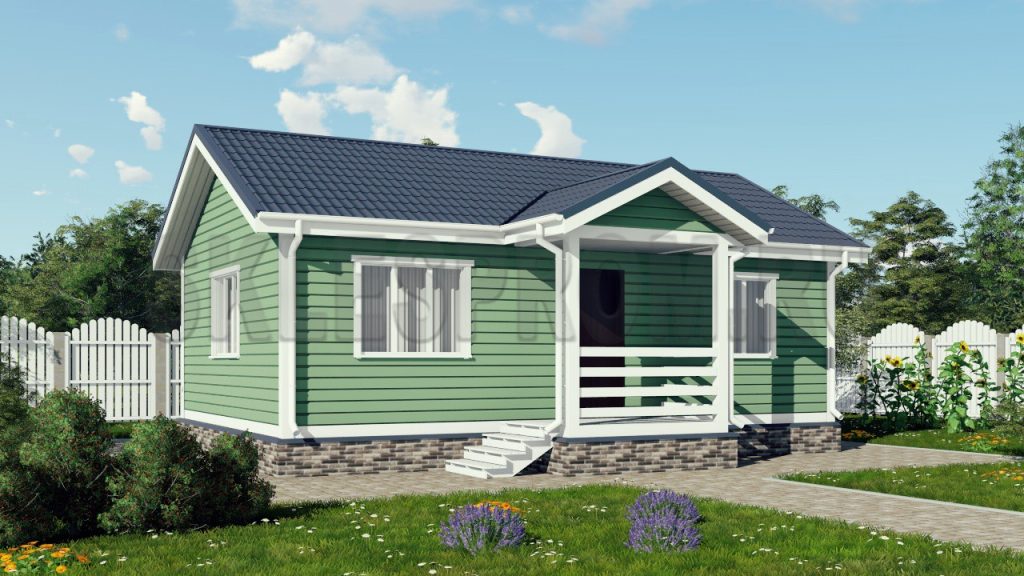 Каркасный дом 6×9 Д38