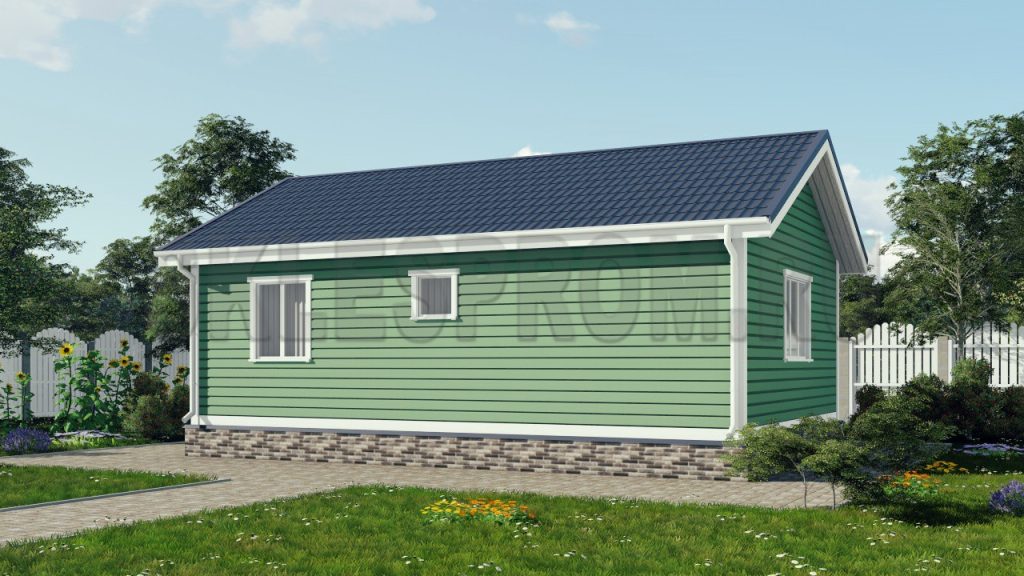 Каркасный дом 6×9 Д38