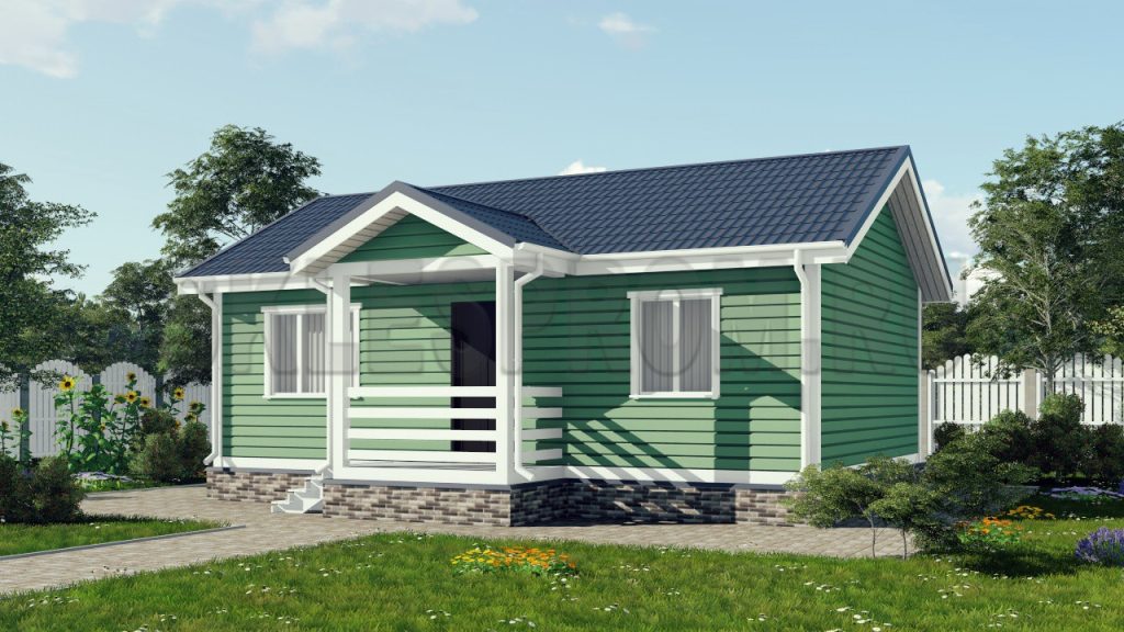 Каркасный дом 6×9 Д38