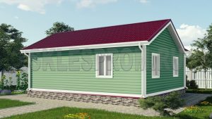 Каркасный дом 7.5×9 Д5