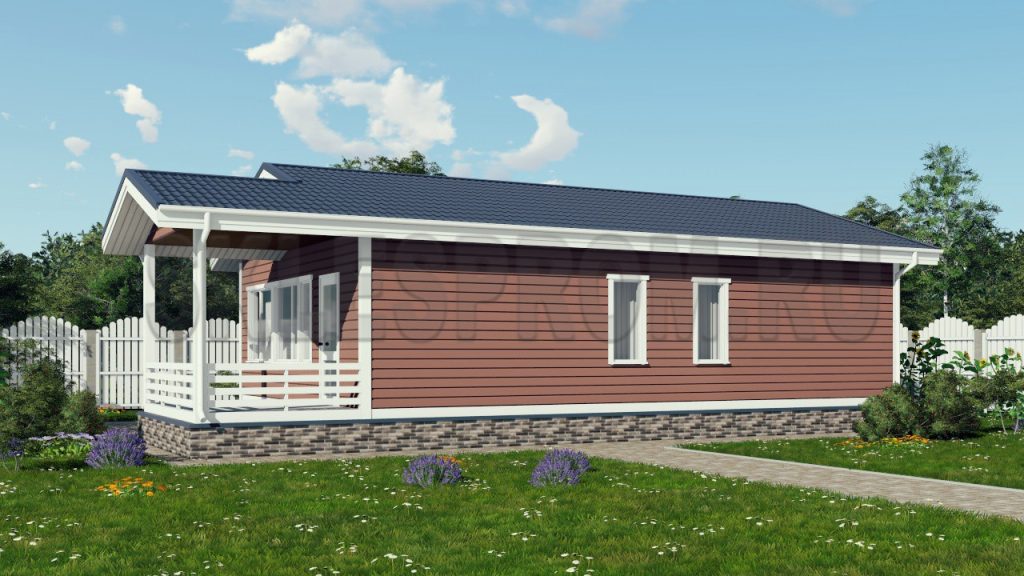 Каркасный дом 7×13.5 Д37