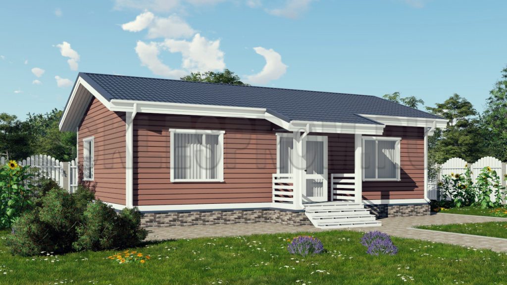 Каркасный дом 7×13.5 Д37