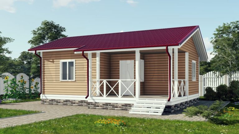 Каркасный дом 7×9 Д29
