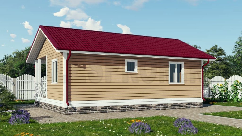 Каркасный дом 7×9 Д29