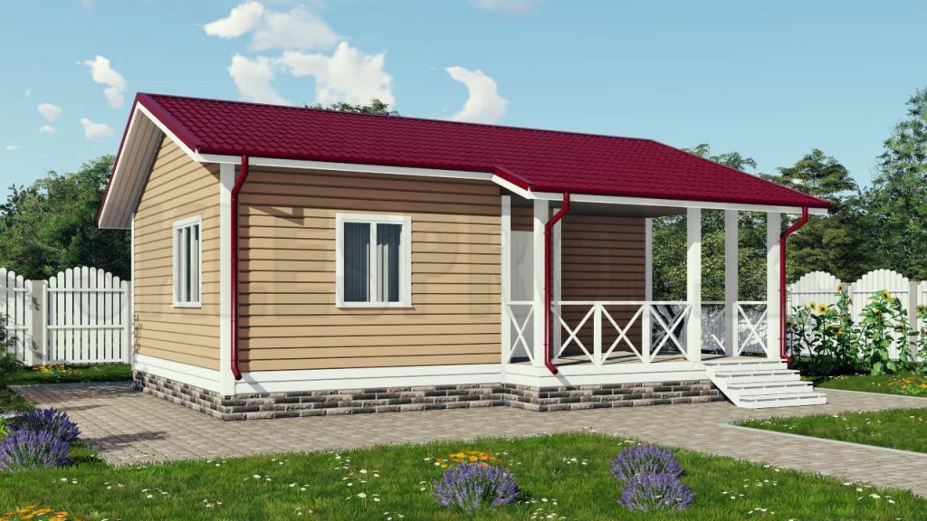 Каркасный дом 7×9 Д29