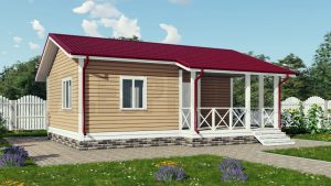 Каркасный дом 7×9 Д29