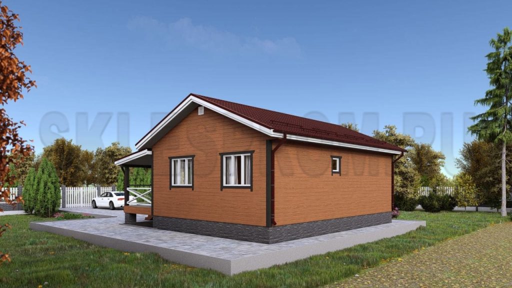 Каркасный дом 8.5×10 Д35