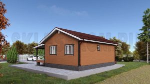 Каркасный дом 8.5×10 Д35