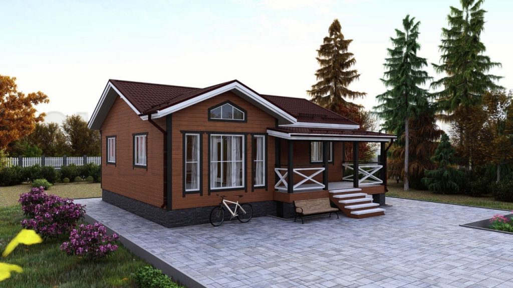 Каркасный дом 8.5×10 Д35