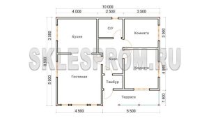 Каркасный дом 8.5×10 Д9