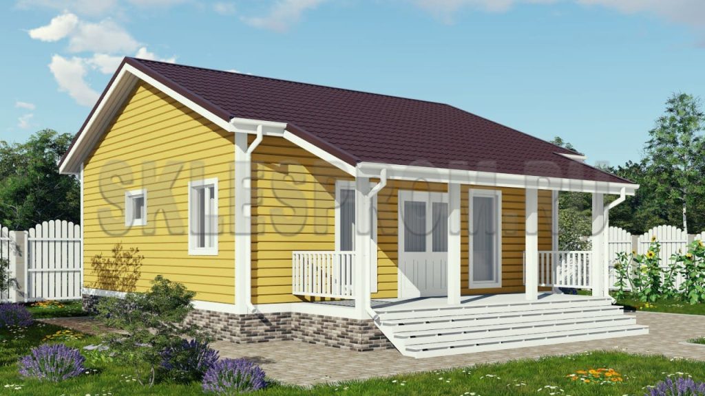 Каркасный дом 8×10 Д13