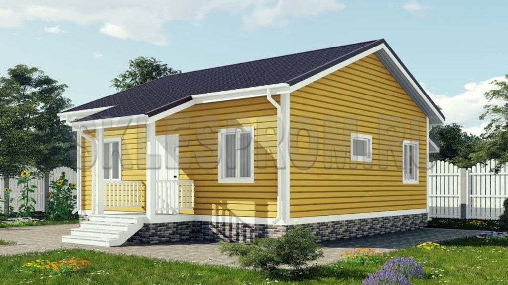 Каркасный дом 8×10 Д13