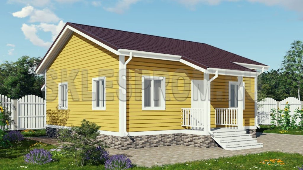Каркасный дом 8×10 Д13