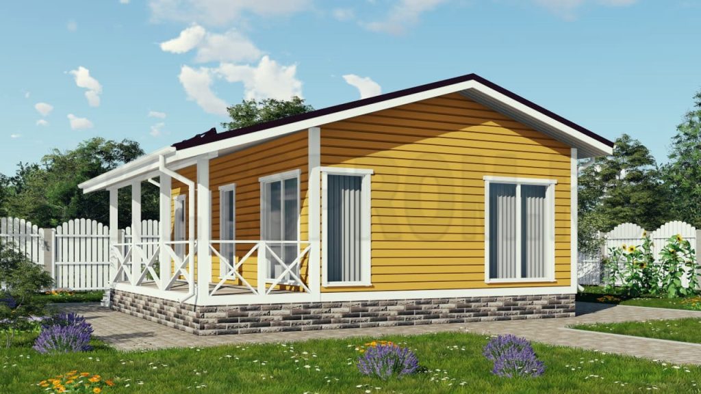 Каркасный дом 8×9 Д27