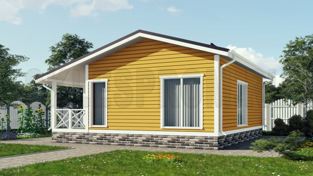 Каркасный дом 8×9 Д27