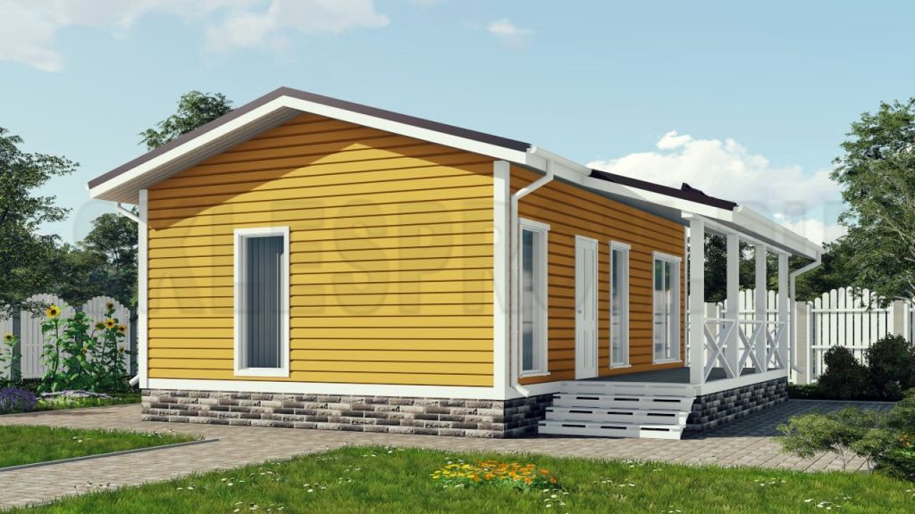 Каркасный дом 8×9 Д27