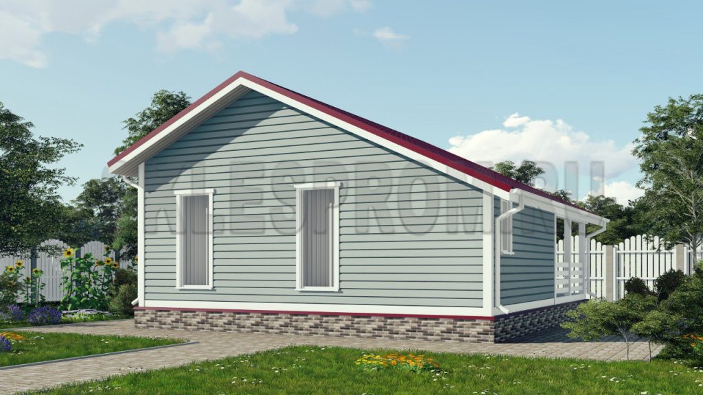 Каркасный дом 8×9 Д36