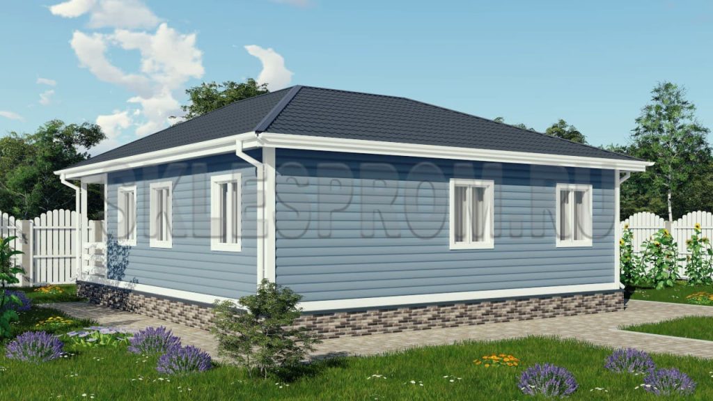 Каркасный дом 9×10 Д19