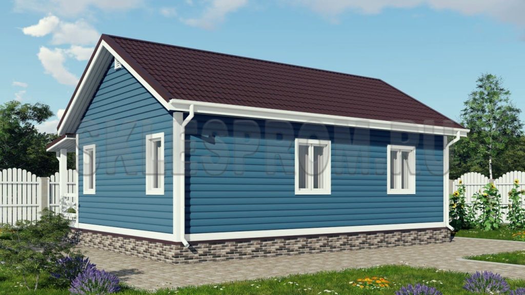 Каркасный дом 9×6 Д17