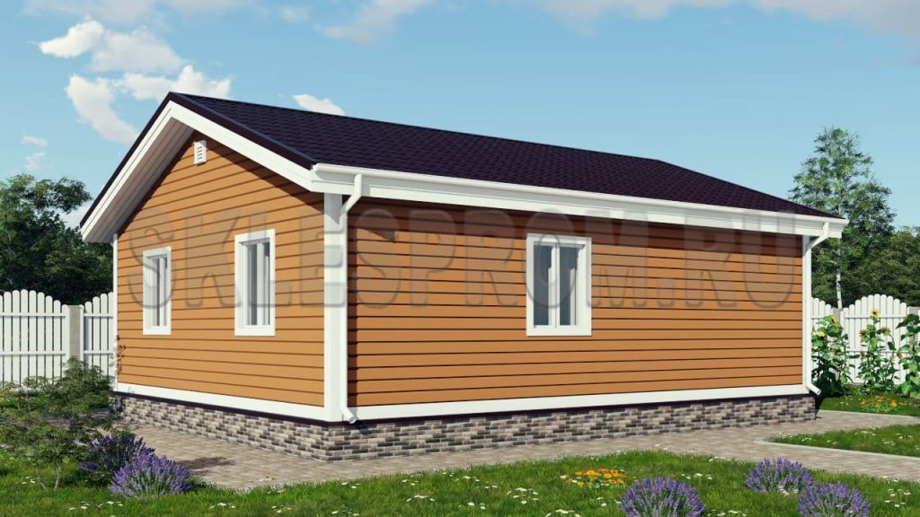 Каркасный дом 9×9 Д18