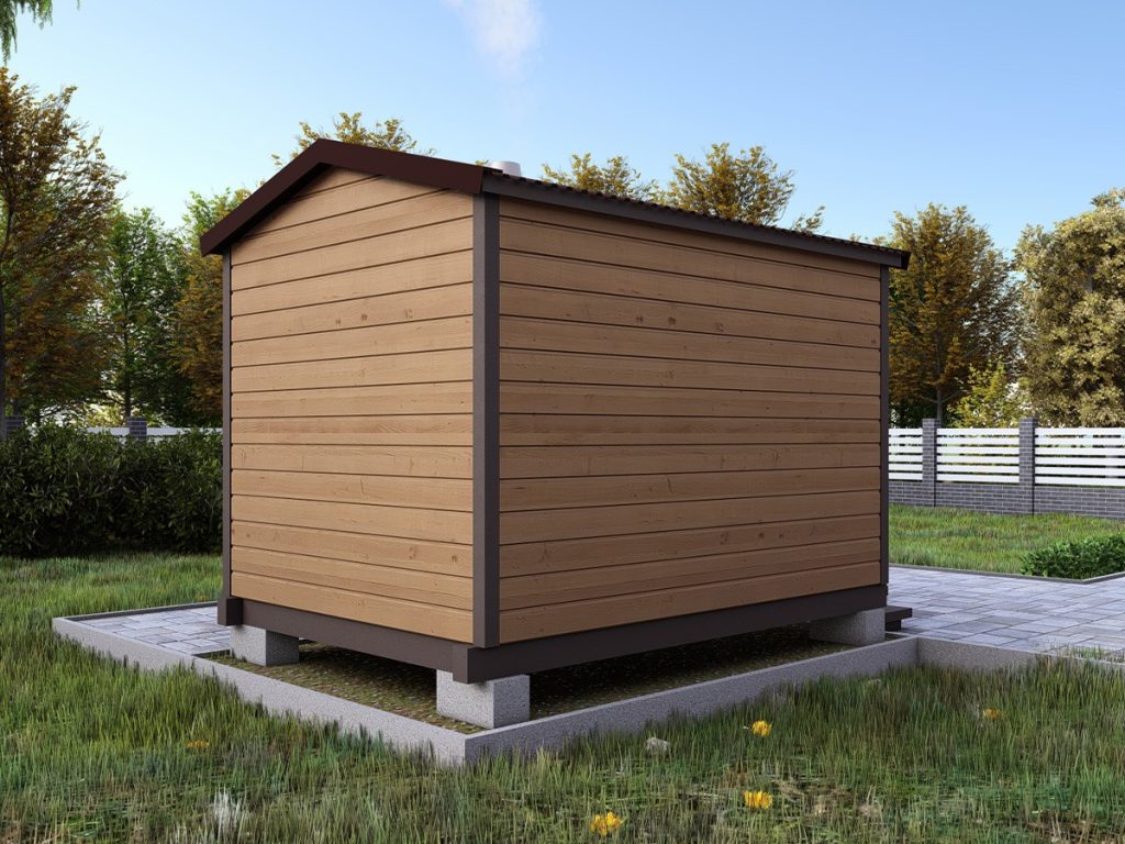 Мобильная баня 2.3×3 МБ1