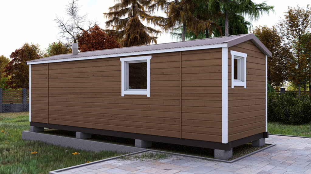 Мобильная баня 2.3×7 МБ9