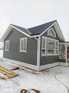 Строительство каркасного дома 8.5×10