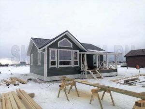 Строительство каркасного дома 8.5×10